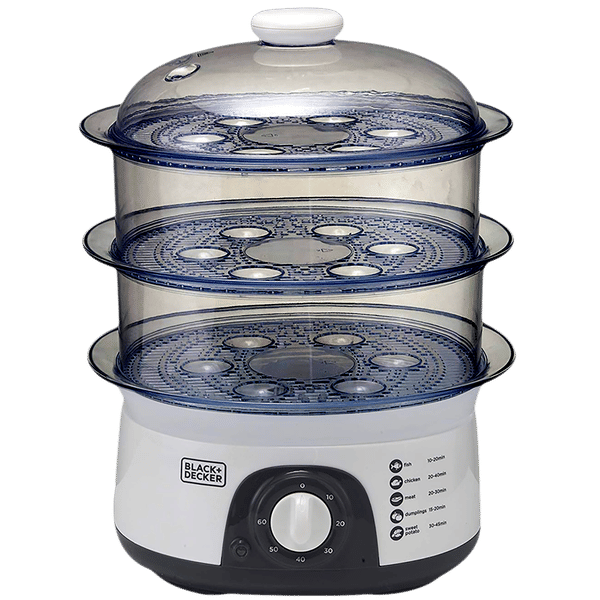 Buy BLACK DECKER BXFS7751IN 10 Litre Electric 3 Tier Food Steamer
